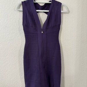 Elegant Purple Sleeveless Dress